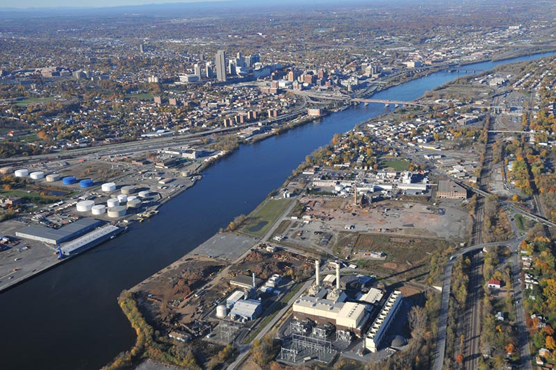 Aerial photo of downtown Albany